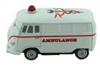 Kids Mini Scale White TOMY Diecast VW Ambulance Bus Toy