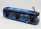 Blue 1:43 Scale Diecast KAMAZ Pure Electric City Bus Model
