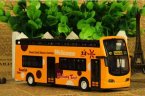 Kids 1:32 Red / Yellow / Green Sightseeing Double Decker Bus Toy