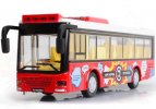 Kids White / Red / Yellow / Blue Die-Cast City Bus Toy