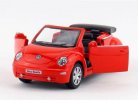 Kids Black / Red / White 1:36 Scale Diecast VW New Beetle Toy