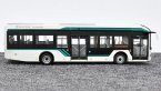 1:50 Scale White Diecast Sunwin iEV12 City Bus Model