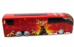 Kids Blue / Green / Red Christmas Theme Tour Bus Toy