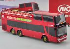 Red 1:43 Scale Diecast AnKai Double Decker Tour Bus Model