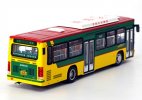 1:64 Scale Red-Orange Diecast Jinghua BK6111 City Bus Model