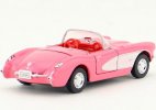 1:36 Scale Pink Welly Diecast 1957 Chevrolet Corvette Toy