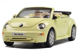 Red / Yellow / Creamy White 1:24 Welly Diecast VW New Beetle