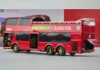 Red 1:43 Scale Diecast AnKai Double Decker Tour Bus Model