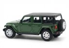 1:64 Scale Red / Green Diecast Jeep Wrangler Sahara Model