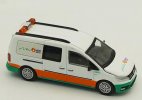 1:64 Scale Era Car White-Green Diecast VW Caddy Maxi Model