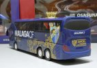 Blue Malaga F.C. Painting Kids Diecast Coach Bus Toy