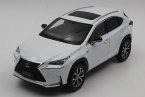 1:18 Scale Silver / Blue / White Diecast Lexus NX200t Model