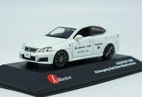 White J-Collection Diecast 2009 Lexus IS-F Taxi Model