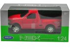 White / Red 1:24 Welly Die-Cast 1998 Ford F-150 Pickup Model