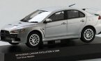 Silver / Black 1:43 Kyosho Diecast Mitsubishi Lancer X GSR