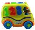 2 Channel Yellow Cartoon RC Educational School Bus Toy