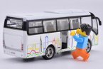 Kids Red / Yellow / White / Green Diecast Coach Bus Toy