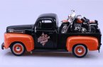 MaiSto Black-Orange 1:24 Scale Die-Cast Ford F1 Pickup Model