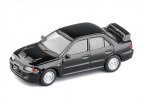 1:64 Black / Silver Diecast Mitsubishi Lancer Evolution II Toy