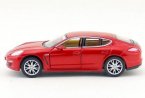 Silver / Blue / Red 1:40 Diecast Porsche Panamera S Toy