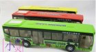 Alloy Made Kids Green / Red / Yellow Tour Bus Toy