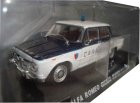 White 1:43 Scale Police Diecast 1970 Alfa Romeo Giulia Model