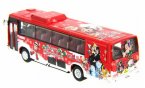 1:76 Scale Red Merry Christmas Theme Hong Kong City Bus Model