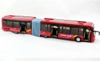 Wine Red 1:42 Scale Diecast Young Man BRT Bus Model