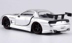 1:32 Scale JADA Silver Kids Diecast 1993 Mazda RX-7 Toy