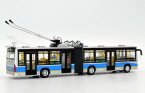 1:64 Diecast Huayu BJD WG160A Articulated Trolley Bus Model