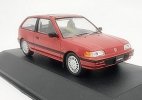 Red / White 1:43 Scale Diecast 1987 Honda Civic Car Model