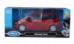 Blue / Red 1:24 Scale Welly Diecast VW Touran Model