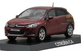 1:43 Scale Wine Red NOREV Diecast Citroen C4 Model