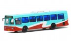 1:76 Blue-Red NO.825 Die-Cast FLXIBLE City Bus Model