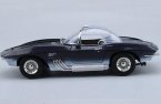 Black 1:18 MotorMax Diecast 1961 Corvette Mako Shark Model