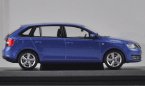 Blue / Red 1:43 Scale Diecast Skoda Rapid Spaceback Model