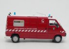 Red 1:43 Scale IXO Fire Dept Diecast Renault Master Van Model