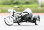 MaiSto 1:18 Black/ White Diecast Harley-Davidson Sidecar