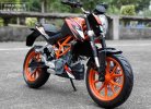 Orange-Black 1:12 Scale Diecast KTM DUKE 200 Motorcycle