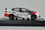 White-Red 1:43 Scale Diecast 2014 Honda Civic Model