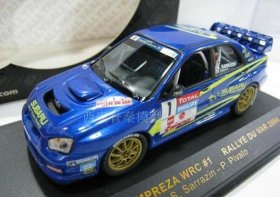 Blue 1:43 NO.1 IXO Diecast Subaru Impreza WRC 2004 Car Model