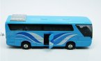 Alloy Made Kids Blue Tour Bus Toy