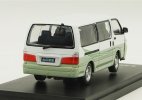 1:43 Scale White-Green Diecast Jinbei Hiace Van Model