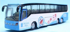 Diecast Blue Doaemon Singledecker Tour Bus Toy