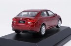 1:43 Scale Red Diecast Mazda Axela Model