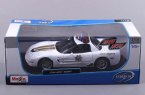 White 1:18 Scale Police Diecast Chevrolet Corvette Z06 Model