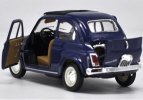 Yellow / Red / Blue 1:24 Scale Bburago Diecast Fiat 500F Model