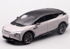 1:43 Scale Gray / White / Black Diecast 2021 Hiphi X SUV Model