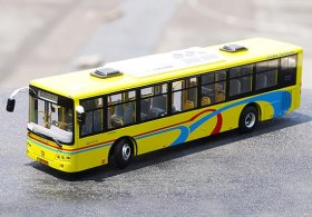 1:42 Scale Yellow Diecast Sunwin 6116HG City Bus Model