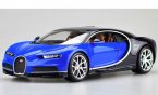 1:18 Scale Bburago Red / Blue Diecast Bugatti Chiron Model